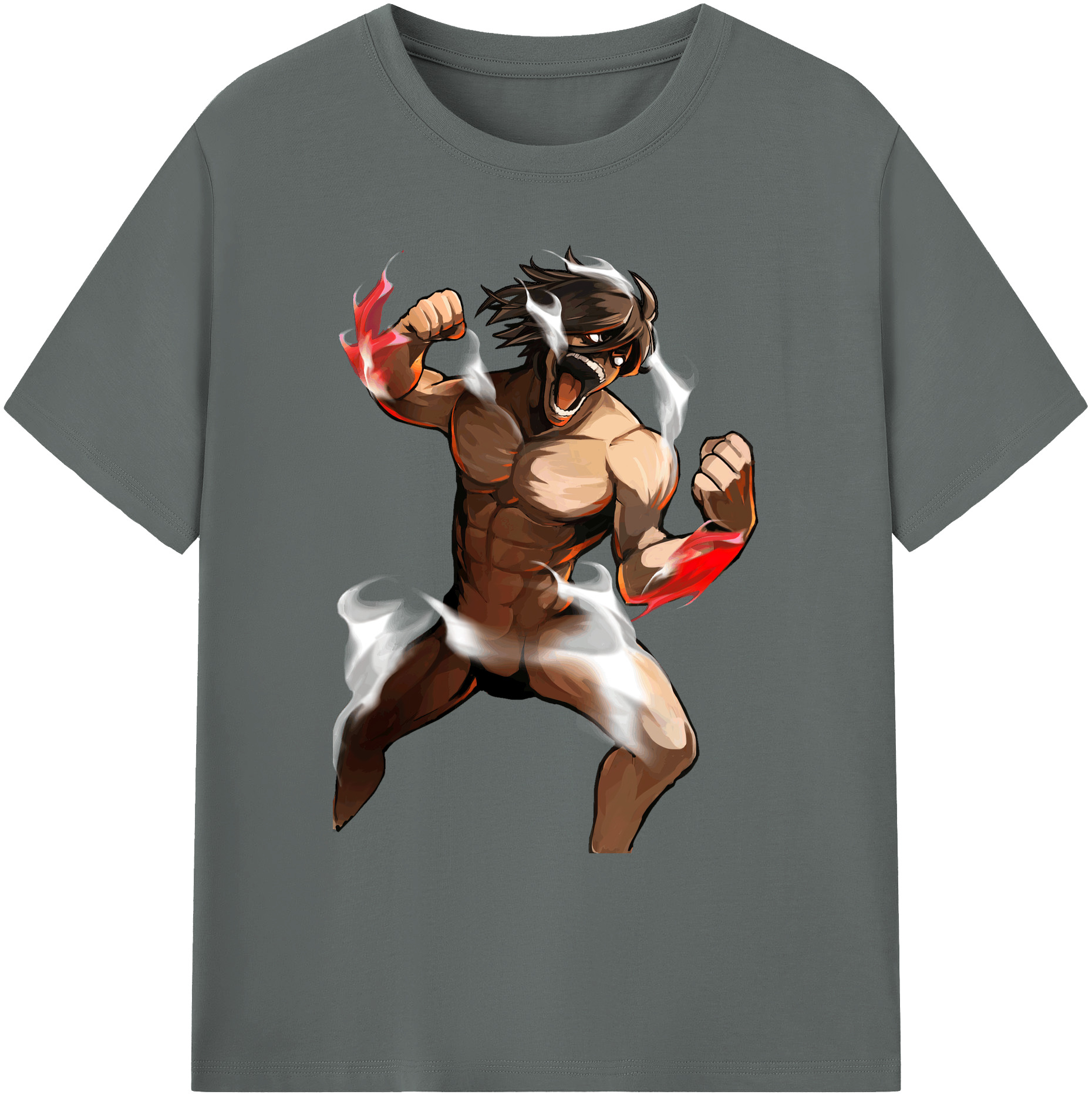 （画像用） 進撃の巨人 Attack on Titan 綿100％ メンズ半袖Tシャツ｜肌触りやわらか＆通気性